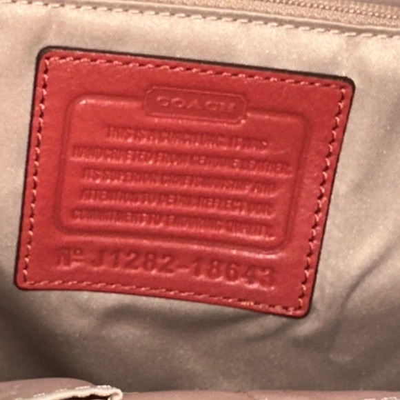 Coral Coach Madison Sophia Gathered Leather Bags - Picture 2 of 2